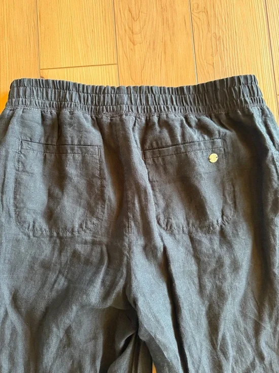 Lilly Pulitzer Black Wide-Leg Linen Pants - Picture 4 of 7